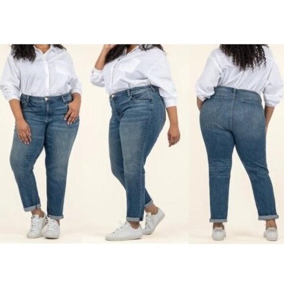 Kut from the Kloth Catherine Boyfriend High-Rise Crop Jean Great Condition - 22W - Picture 1 of 10
